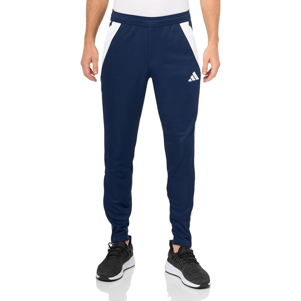 NWT adidas Men's Tiro 24 Soccer Tracksuit Pants, Team Navy Blue/White -SZ M
